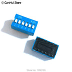 10pcs Slide Type Switch Module 1 2 3 4 5 6 7 8 10 PIN 2.54mm Position Way DIP  Pitch Toggle Switch Blue Snap Switch Dial Switch