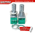 5pcs RV097NS B5K B10K B20K B50K B100K B500K 5PIN single linked potentiometer with a switch audio sealing potentiometer