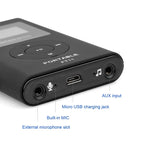 Retekess FT11 0.3W Wireless FM Broadcast Transmitter MP3 Portable for Church Car Meeting Support TF Card AUX Input