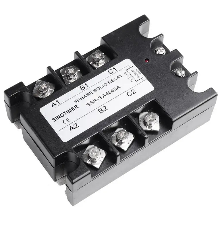 10A 25A 40A SSR 3 Phase Solid State Relay SSR-10 AC to AC Solid State Relay 25 SSR Relay Three Phase SSR 25A Rele