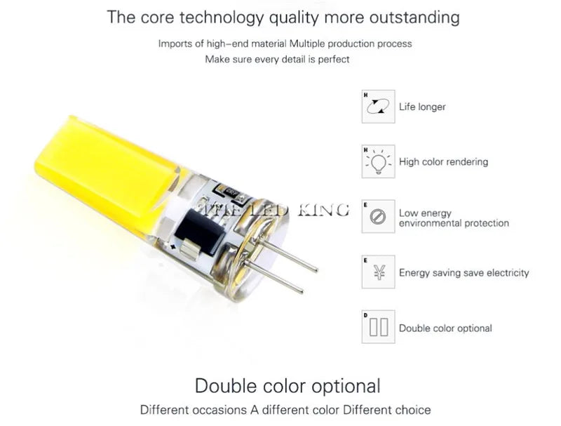 1pcs/lot Lowest Price G4 LED Bulb Lamp SMD COB AC DC 12V 220V 3W 7W 10W 12W Dimmable 12v Led G9 360 Degree Crystal Light