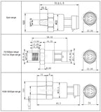 NPT1/8 Oil,Fuel,Diesel,Gas,Air,Water Pressure Transmitter Sensor Transducer