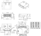 10Pcs USB 3.1 Type C 6/16/24 Pin Connector Male Female Charging Port PCB Mount Solder Socket
