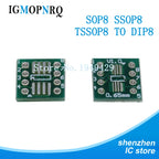 10PCS PCB Board  SMD Turn To DIP SOP MSOP SSOP TSSOP SOT23 8 10 14 16 20 24 28 SMT To DIP Adapter Converter Plate