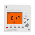 TM617 220V 230V 110V AC Electronic Digital 7 Day Weekly Electronic Programmable Timer Switch Time Relay Clock Control Blacklight