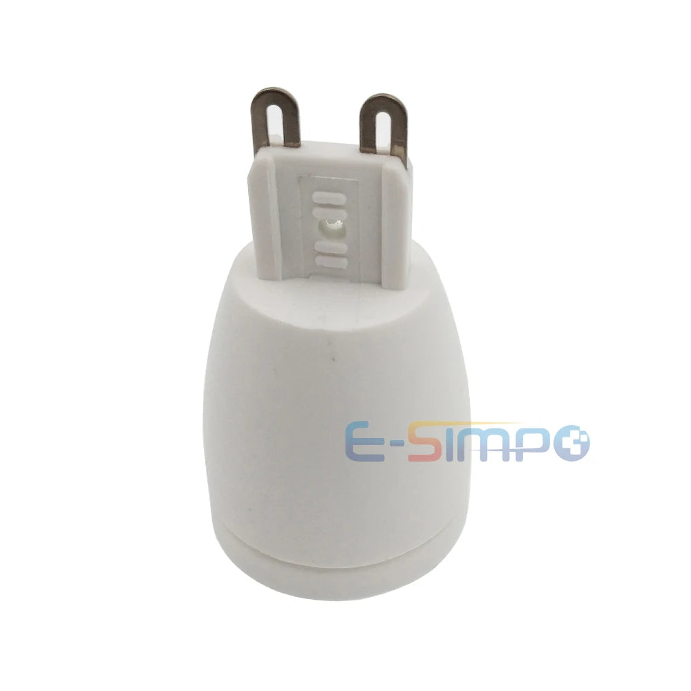 2pcs G9 to E14 E12 CFL LED Halogen 2Pin Base to EU US Standard Candelabra Chandelier Light Holder Socket Converter Adapter