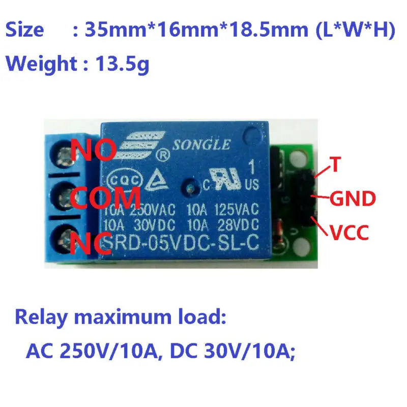 IO25A01 5V Flip-Flop Latch Relay Module Bistable Self-Locking Switch Low Pulse Trigger Board for Arduiuo Smart Home LED Mot