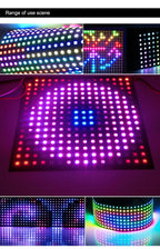 WS2812B RGB LED Panel Screen 8x8 16x16 8x32 256 Pixels Digital Flexible Programmed Individually Addressable Full Color DC5V