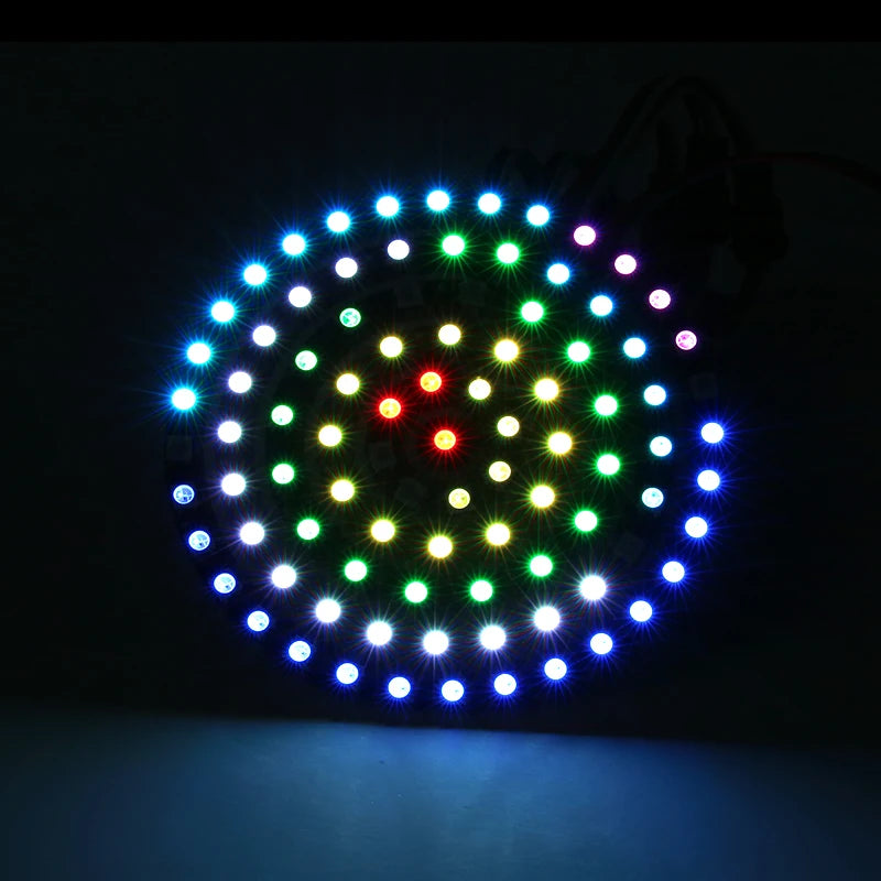 5v ws2812b 5050 RGB sk6812 LED Ring Lamp Light,module strip 1/8/12/16/24/32/241 LED/ring with Integrated Drivers for Arduino