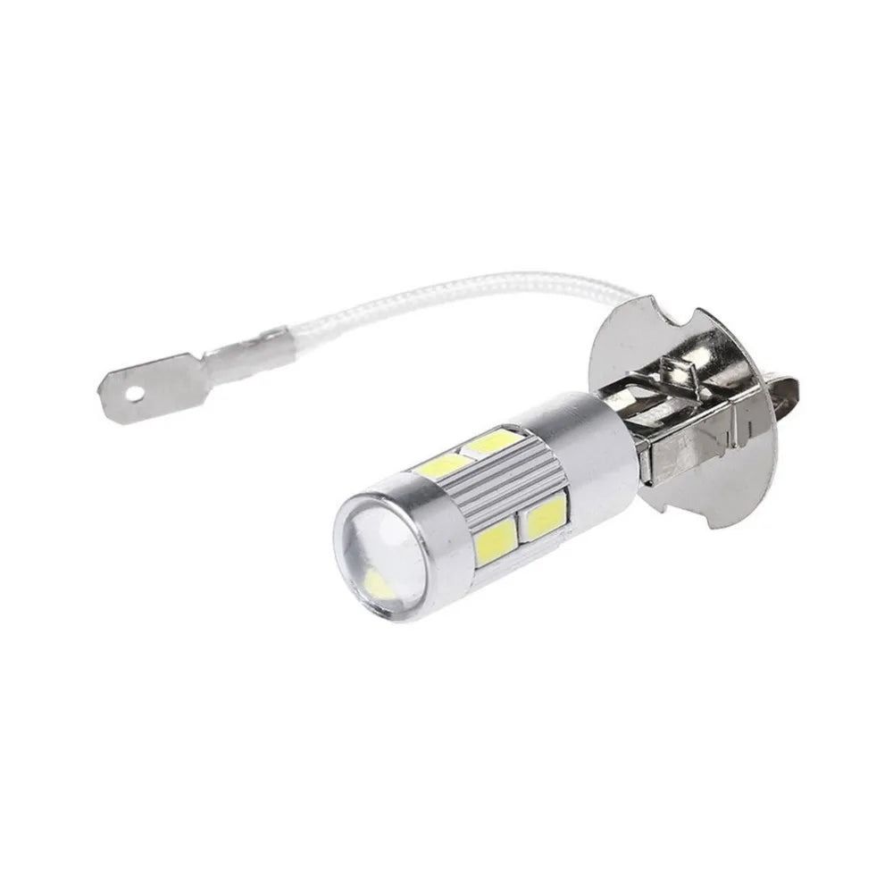 2PCS/Set Car Light H3 LED High Power LED Fog Light Day Running Light Bulb 10SMD 5630 5730 Super Bright LED Auto Bulb