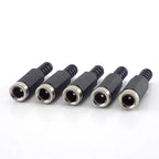 5pcs 10pcs DC female male Power Plug 5.5mm x 2.1mm Male  Female Jack Socket Adapter Connectors Set For DIY Projects Connector