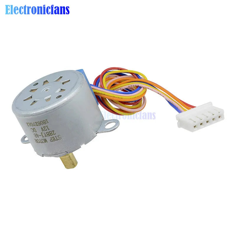 ULN2003 5V 4-phase 5-wire Stepper Motor Gear Motor 28BYJ-48-5V,Micro Mini Electric Step Motor for PIC 51 AVR