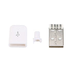 10PCS/5Pcs DIY USB 2.0 Connector Plug Male A Type 4 Pin Assembly Adapter Socket Solder Shell For Data Connection