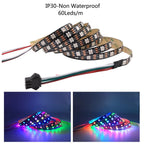 WS2812B USB LED Strip RGB Addressable Pixel Tape 14Keys Remote Controller For TV Back Under Cabinet Lamp DC5V 1m/2m/3m/4m/5m
