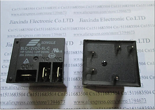 HOT NEW 12V relay SLC-12VDC-SL-C SLC-12VDC-SL SLC-12VDC SLC 12VDC 12V 30A 250VAC SONGLE DIP5