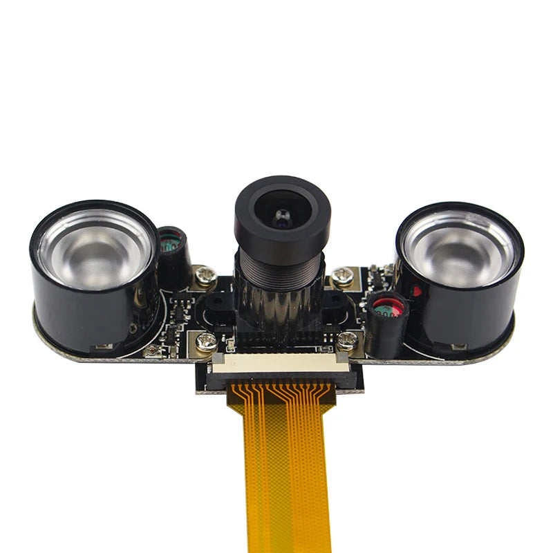 Raspberry Pi 5 Camera Focal Adjustable Module Night Vision with IR Sensor LED Light FFC for Raspberry Pi 5 Zero 2 W Zero W 1.3