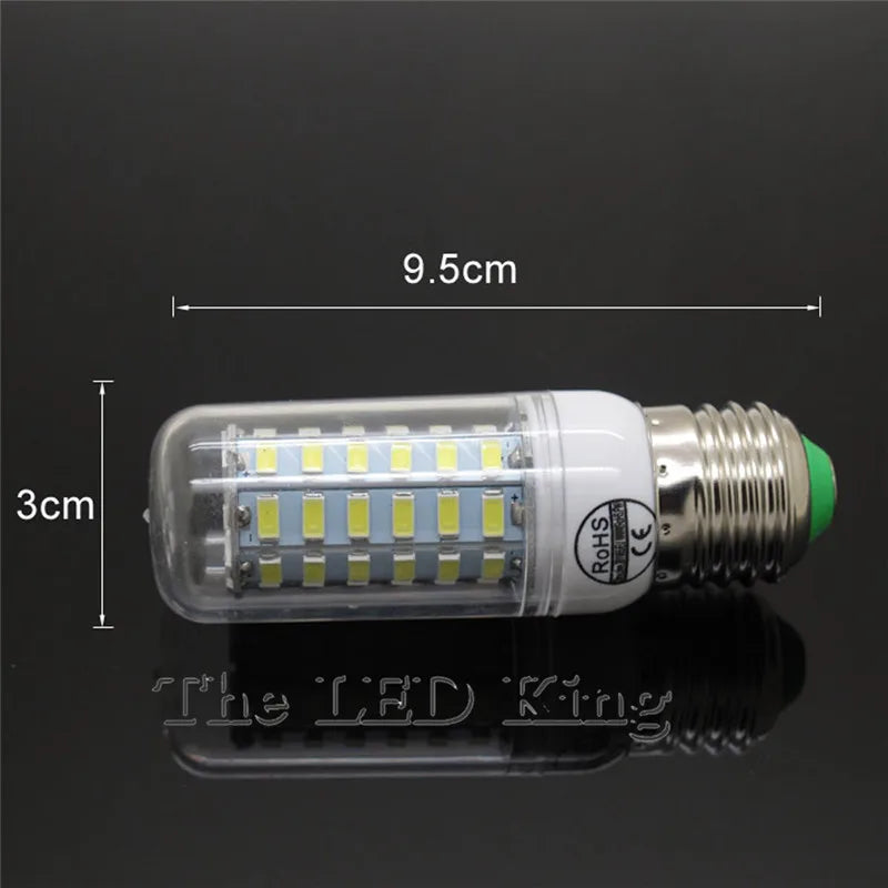 Replace CFL 8W 12W 15W 20W 25W 30W E27 E14 220V LED Light Bulb High Luminous 5730 Spotlight LEDs Corn Lamp Chandelier Lighting