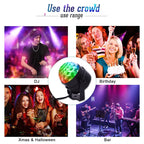 LED Party Lights Strobe Crystal Ball 3W RGB Light Sound Activated Dance Lighting for Decorations Bar Disco With Remote Control