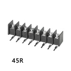 10pcs Barrier Terminal Block 45R 45RM 9.5mm Pitch IEC:750V32A,UL: 300V20A 22-12AWG,Vertical/ RA,wT W/O mounting tab optional.