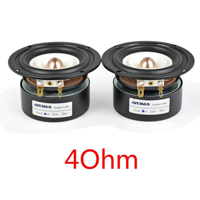 AIYIMA 2Pcs 3Inch Audio Portable Speakers 4 8 Ohm 15W Full Range Hifi Bass Speaker Altavoz Portatil Speaker DIY Home Theater
