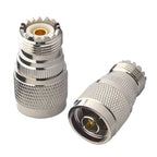 2PCS RF Coaxial Coax SMA UHF N BNC Adapter Connectivity Kit SMA to N SMA to BNC UHF to N WiFi Antenna Extension Connector