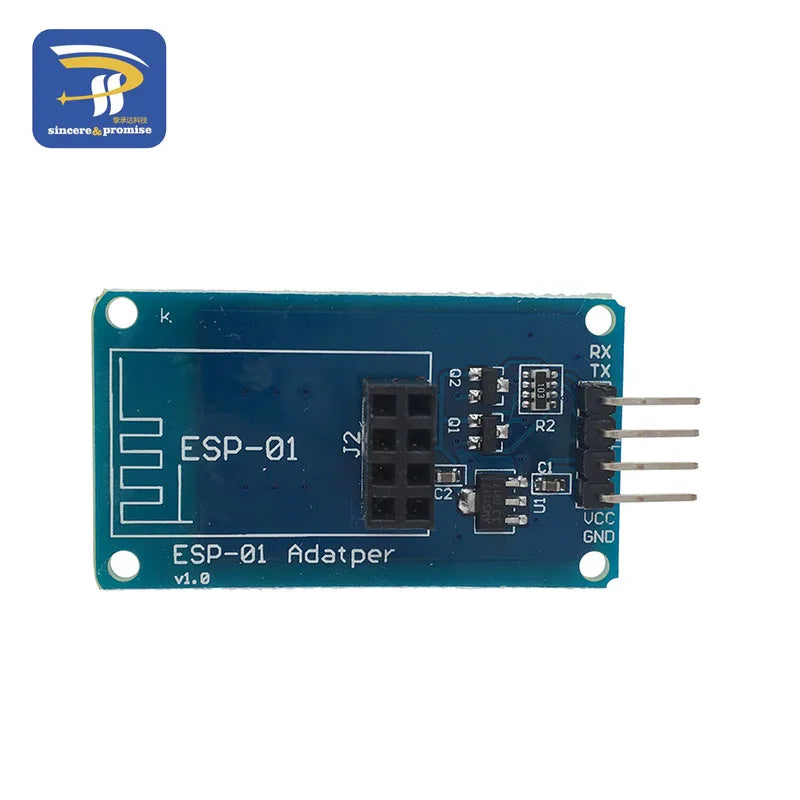 ESP8266 ESP-01 Serial WiFi Wireless Adapter Module 3.3V 5V Esp01 Breakout PCB Adapters Compatible For Arduino