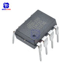 5 PCS diymore IC Chip ATTINY85-20PU ATTINY85 MCU 8BIT ATTINY 20MHZ 8 Pin DIP-8 ATTINY85 Microcontroller IC Chips