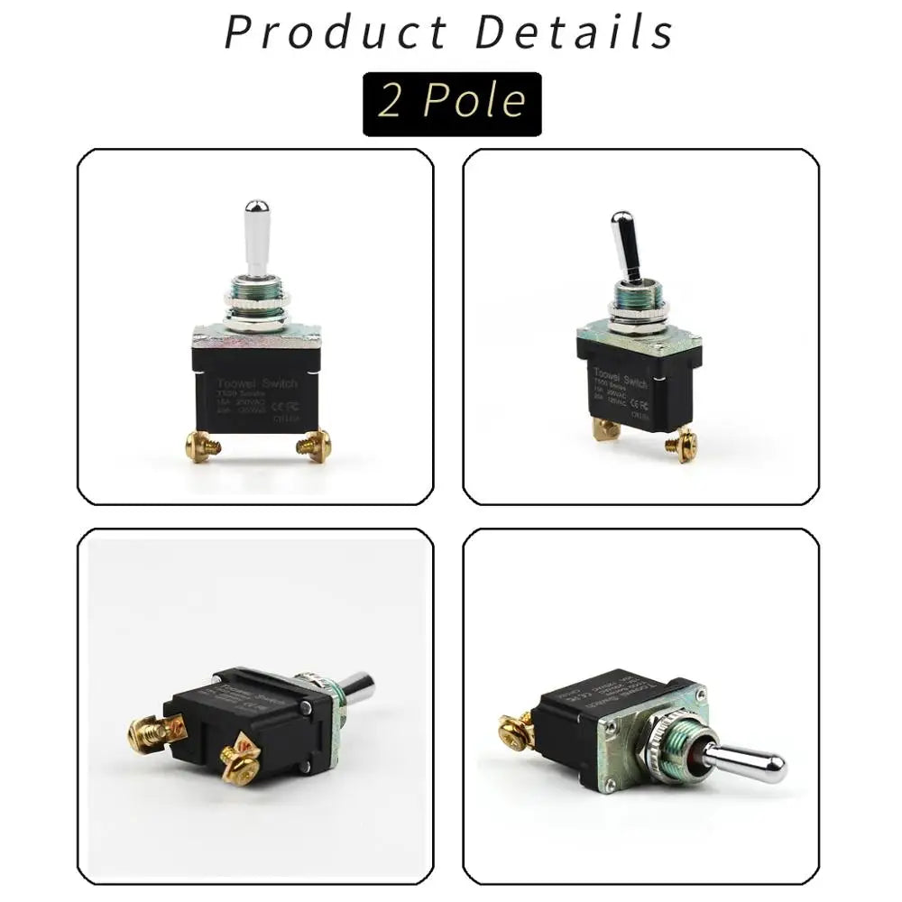 ON-OFF-ON ON-ON Full type Momentary Screw Toggle Switch SPST SPDT DPST DPDT IP67