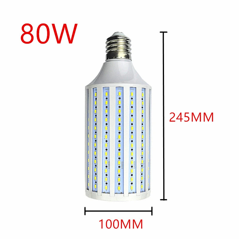 LED Bulb Lamp E14 B22 E27 E26 E39 E40 5730 Corn Spot Light 25W 30W 40W 50W 60W 80W 100W Lampada 110V 220V Cold Warm White Lights
