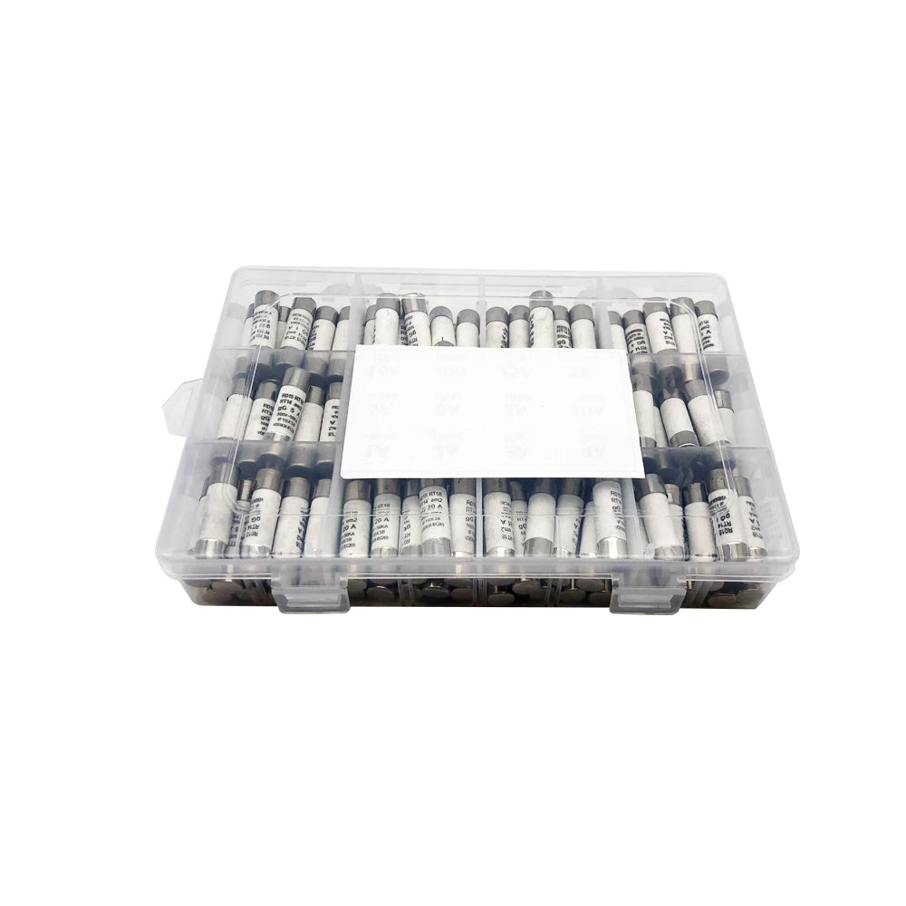 120pcs/box Fast Blow Ceramic Fuse 10*38mm 500V 1A 2A 3A 4A 5A 6A 8A 10A 16A 20A 25A 32A