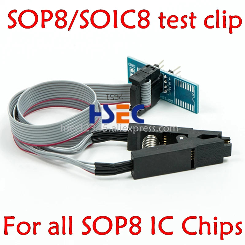 Original Newest RT809F ISP Programmer clip + 5 adapter socket for bios rt809 ICSP usb programmer universal nand tsop48