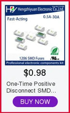 One-Time Positive Disconnect SMD Restore Fuse 1206 3216 10A Fast-Acting Ceramic Surface Mount Fuse 0501010.MR CC12H10A CC12H15A