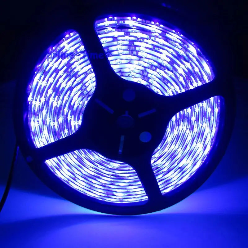5M 2835 3528 SMD 60LED/M Waterproof UV Ultraviolet LED Strip, DC12V Or 5V 395NM-405NM 300LEDs Flexible LED Strip Light
