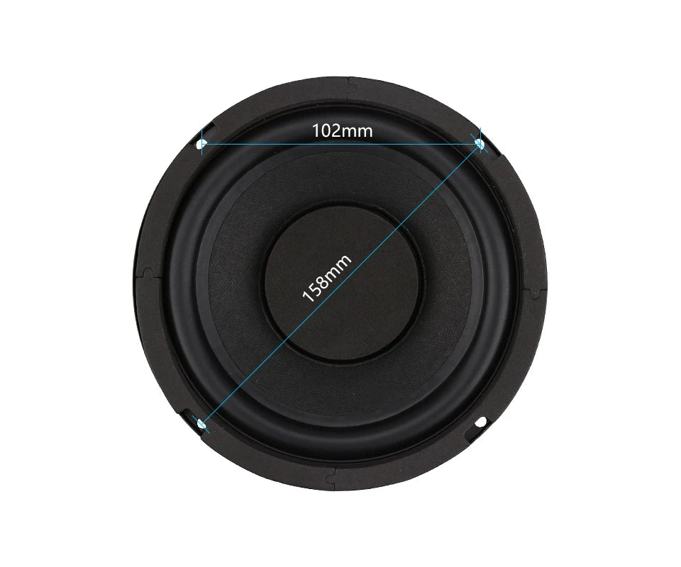 AIYIMA 1Pcs 6.5 Inch Subwoofer 4 8 Ohm 80W Super Bass Woofer Speaker Home Theater For Bookshelf Computer Speaker