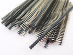10pcs 2.54mm 1X40P L7.5/11.4-40mm Long Single Row Straight Stackable Wire Jumper Brass Goldplated PCB Connector Male Pin Header