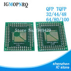 10PCS PCB Board  SMD Turn To DIP SOP MSOP SSOP TSSOP SOT23 8 10 14 16 20 24 28 SMT To DIP Adapter Converter Plate