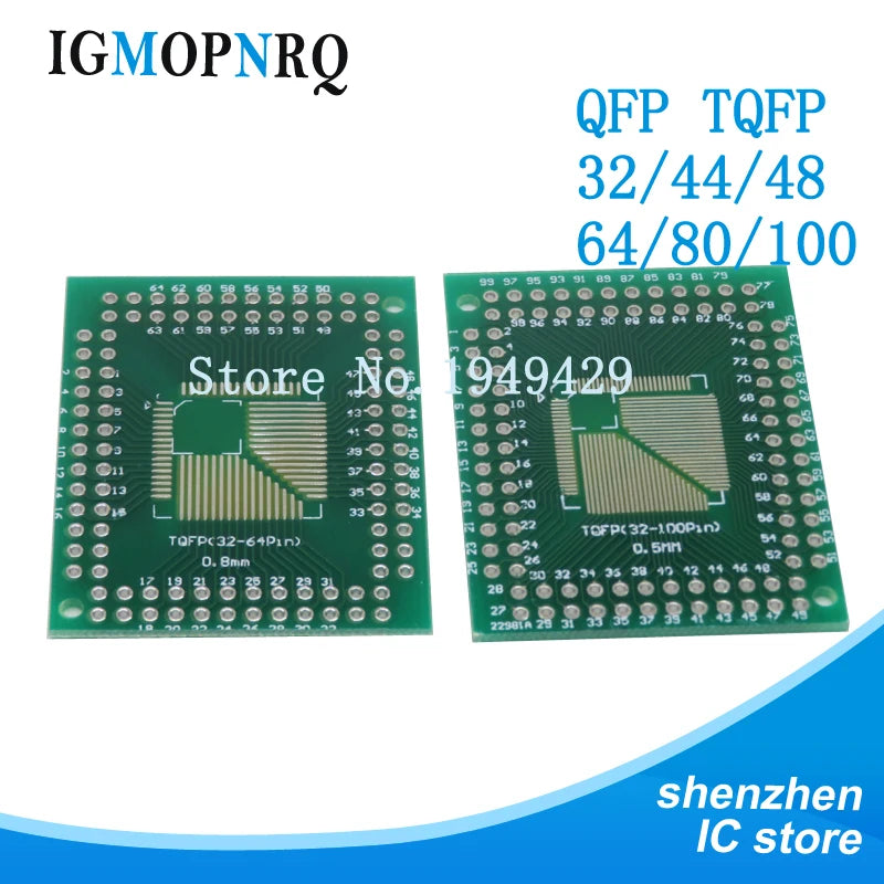 10PCS PCB Board  SMD Turn To DIP SOP MSOP SSOP TSSOP SOT23 8 10 14 16 20 24 28 SMT To DIP Adapter Converter Plate