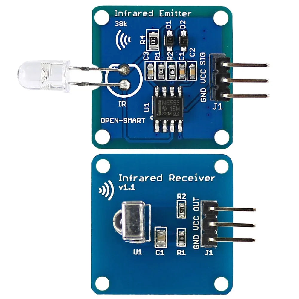 Infrared Transceiver Kit Infrared Transmitter IR Emitter with 38KHz Carrier +IR Receiver module Infrared Receiver for Arduino