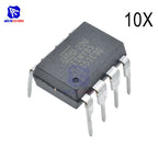 diymore 10 PCS/Lot IC Chips ATTINY85-20PU ATTINY85 MCU 8BIT ATTINY 20MHZ 8 Pin DIP-8 ATTINY85 Microcontroller Integrated Circuit