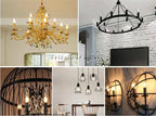 E14 LED Filament C35 Lamp C35L Dimmable Glass Candle Bulb 220V 4W 8W 12W Replace 20W 40W 60W Halogen Light Chandeliers