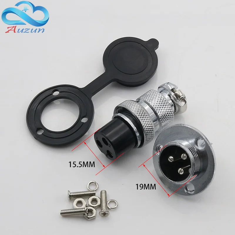 GX20 with Flanged Aviation Plug Connector 2、3、4、5、6、7、8、9、10、12、14 Pins Core Contains Both Female and Male