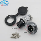 GX20 with Flanged Aviation Plug Connector 2、3、4、5、6、7、8、9、10、12、14 Pins Core Contains Both Female and Male