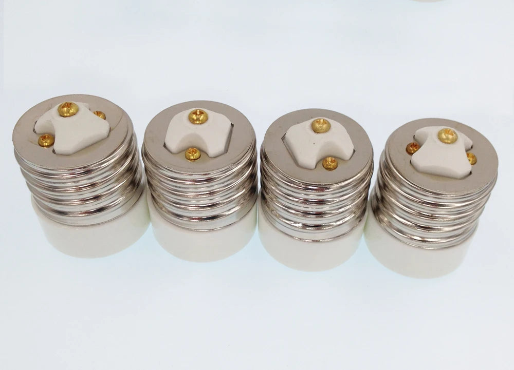 1pc E39/E40 to E26/E27 Light Socket Adapter Mogul to Medium Light Bulb Converter Ceramic CE UL,Install E26/E27 In E39/E40 Socket