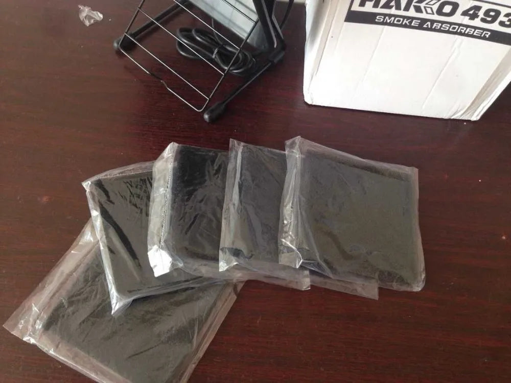 high quality 493 Solder soldering Smoke Absorber ESD Fume Extractor with 5 free Activated Carbon Filter Sponge