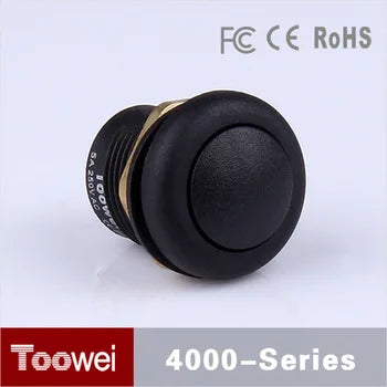 Latching Self-Locking IP67 Waterproof 12mm Electrical Metal Button Switch 12mm