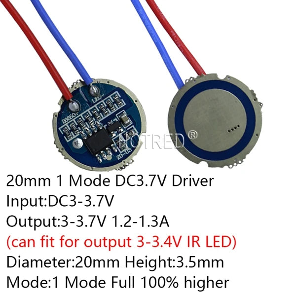 10W-12W EverLight 3535 4Chips 4-LEDs 3V6V12V Infrared IR 850nm 940nm 730nm High Power LED Emitter Diode with 20mm Copper PCB