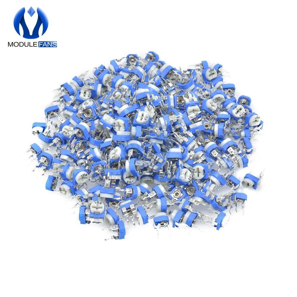 100PCS RM065 RM-065 Trimpot Trimmer Potentiometer Variable Resistor 100R 200R 500R 1K 2K 2.2K 3K 5K 10K 20K 50K 100K 500K 1M Ohm
