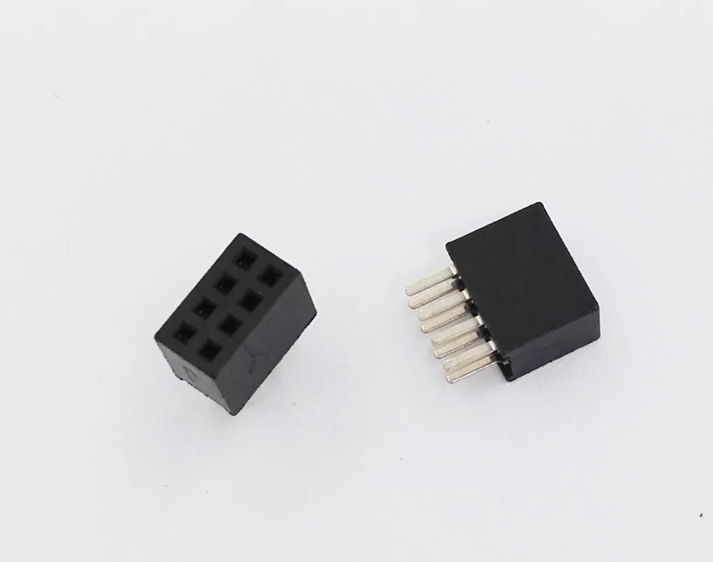 10Pcs 2.54mm Straight Dual 2X2/3/4/5/6/7/8/9/10/11/12/18/20/24/25/30/40P PH8.5mm Double Row Gold Rohs PCB Female Header Socket