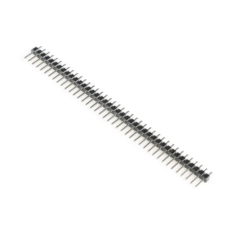 10Pcs-2Pcs 40 Pin 1x40 Single Row Male and Female 2.54 Breakable Pin Header PCB JST Connector Strip for Arduino Black