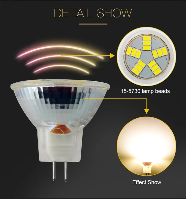 High Bright 3W 5W 7W MR11 GU4 LED Spot Light Bulb Lamp 12V 9LEDs 12LEDs 15LEDs 5730 SMD Cold White Warm White Replace Halogen